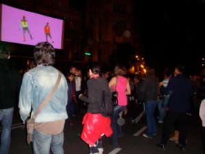 learning how to dance in the middle of the street? totally normal.